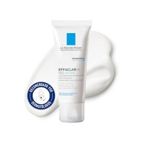 La Roche-Posay Effaclar H Iso-Biome Crema Hidratante Facial - 40 ml | Hidrata, Calma y Repara Pieles Grasas con Acné