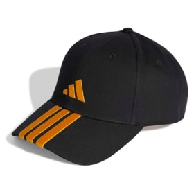 adidas Unisex - Adulto BBALL 3S Cap New Logo, Black/Collegiate Gold, Talla M-L