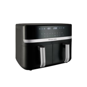 Russell Hobbs Freidora de Aire 9L Doble Cesta | Air Fryer 2800W | 200°C | 9 Programas | Rapid Air | Bajo Ruido | Cestas Lavavajillas - Satisfry 27681-56