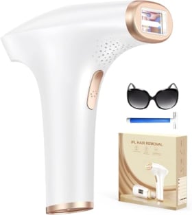 Haarlosy Depiladora Láser IPL Sin Dolor - GLY01 | 3 Funciones Avanzadas | 9 Niveles de Energía | Ideal para Rostro, Bikini y Cuerpo