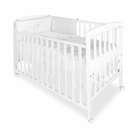 Cuna de madera 120x60 cm blanca - Asalvo 12371