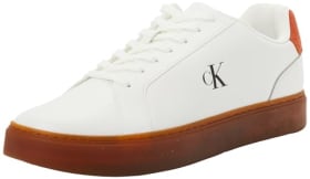 Calvin Klein Classic Cupsole LTH Ym0Ym01435 Low Top para Hombre - Blanco (Bright White/Potters Clay/Gum) - Talla 12