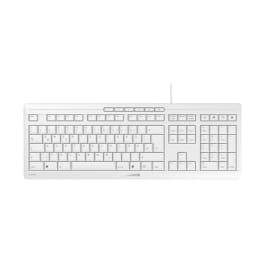 Teclado Cherry Stream QWERTZ silencioso blanco/gris