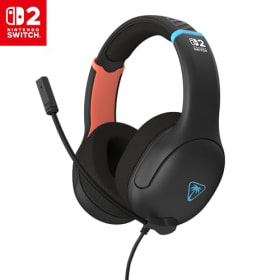 Turtle Beach Airlite Fit Auriculares con Cable para Juegos en Gris Carbón - Licencia Oficial para Nintendo Switch 2