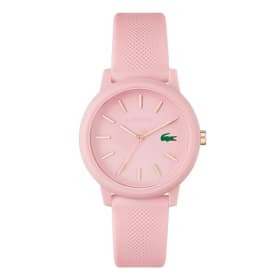 Lacoste Reloj Analógico de Cuarzo para Hombre o Mujer - Elegante Correa de Silicona con Textura Petit Piqué