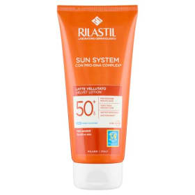 Rilastil Sun System - Fotoprotector Corporal Velluto SPF 50+ (200 ml) | Resistente al Agua, Ecológico y de Textura Sedosa