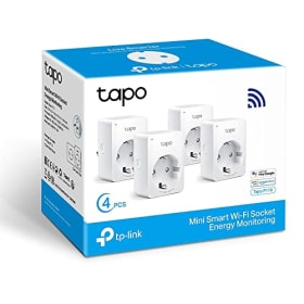 Tapo P110 (4 paquetes) – Mini Enchufe Inteligente Wi-Fi con Monitoreo de Energía, Ahorro y Control por Voz (Alexa/Google Home)