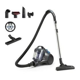 Amazon Basics Aspirador sin Bolsa Cilíndrico 1.3L - Compacto, Ligero y Potente 850W con Boquilla Triple Acción y Filtro HEPA