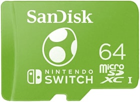 SANDISK Tarjeta microSD 64GB para Nintendo Switch (Licencia Oficial) - Yoshi - Velocidad hasta 100 MB/s