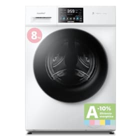 COMFEE' CFP03EW80W-HL Lavadora 8 kg, Clase A -10%, 1400 RPM, Motor BLDC, Blanco