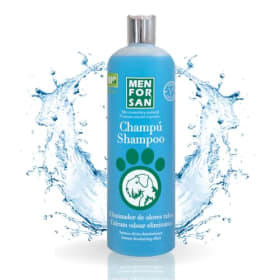 Menforsan Champú para Perros Eliminador de Olores con Talco - Elimina Malos Olores del Pelaje | Ideal para Perros con Olor a Humedad o Piel Sensible