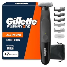 Gillette Fusion One Recortadora de Barba y Afeitadora Corporal - Todo en Uno para Cara y Cuerpo