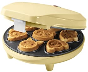 Bestron Gofrera para Mini-Cookies con Motivos de Animales - 700W - Amarillo