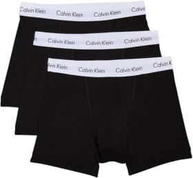 Calvin Klein Calzoncillos Bóxer Hombre Pack de 3 Trunks Ropa Interior Negro (Black) - M