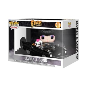 Funko Pop! Rides Deluxe: Elvira Mistress of The Dark with Macabre Mobile - Figura Coleccionable Oficial