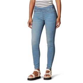 Amazon Essentials Jeggings Elásticos de Tiro Medio - Mujer | Lavado Claro | Talla 36
