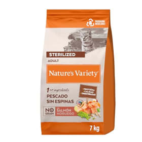 Nature's Variety No Grain Pienso para Gatos Esterilizados con Salmón Noruego - 7kg | Amazon España