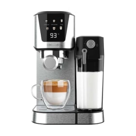 Cecotec Cafetera Semiautomática Power Espresso 20 Cream - 20 Bares, Thermoblock, Pantalla Táctil, Ideal para Espresso, Cappuccino y Latte