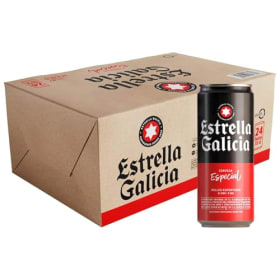 Estrella Galicia Especial - Cerveza Lager Premium Pack 24 Latas x 33 cl | 5,5% Vol.