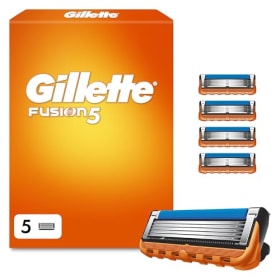 Gillette Fusion 5 - Cuchillas de Afeitar para Hombre (Pack de 5), Recambios Compatibles