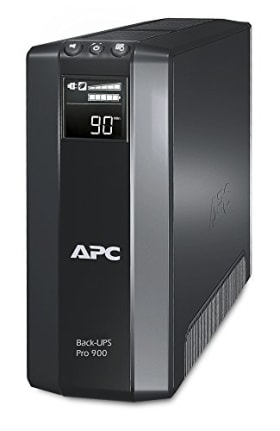 APC by Schneider Electric BR900G-GR Back-UPS PRO - SAI 900VA con 5 tomas Schuko, AVR, USB y software de apagado - Negro