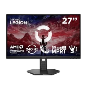 Lenovo Legion 27-10 Monitor Gaming FHD 27" (IPS, 240 Hz, 0.5 ms, 16:9, HDMI 2.1 - DP 1.4, AMD FreeSync Premium, VESA Adaptive Sync, Montaje VESA 100 mm, Ajuste Inclinación/Altura/Pivote/Giro) - Negro