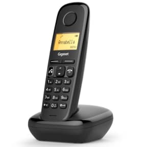 Gigaset A270 - Teléfono DECT Inalámbrico con Pantalla Gráfica Iluminada, Manos Libres y Teclado Fácil - Versión Española