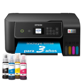 Epson EcoTank ET-2870 - Impresora Multifunción A4 con Depósito de Tinta, Wi-Fi y 3 Años de Tinta Incluida