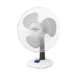 Orbegozo TF 0123 - Ventilador de Sobremesa Oscilante, 2 Velocidades, 25W, Blanco