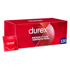Durex Preservativos Sensitivo Contacto Total | 120 unidades | Fino para Mayor Sensibilidad