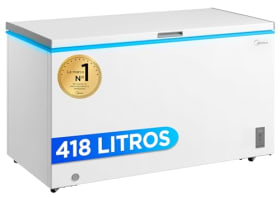 MIDEA Arcon Congelador Pequeño de 418L | Convertible a Frigorífico | Motor Inverter | Silencioso 41 dB | Bajo Consumo