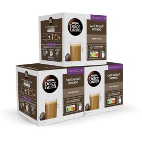 NESCAFÉ Dolce Gusto Café con Leche Intenso - 48 Cápsulas (3 x 16) - Intensidad 9 - Compatible con Cafeteras Dolce Gusto