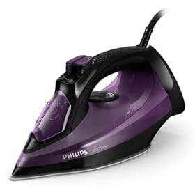 Philips Serie 5000 Plancha de Vapor DST5030/80 - 2400W, 45g/min de Vapor, Golpe de Vapor 180g, Suela SteamGlide Plus, Negro/Púrpura