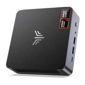NiPoGi Mini PC AMD Ryzen 7 8745HS - Ordenador Compacto 4K Quad-Pantalla con 16GB RAM DDR5 y 512GB SSD