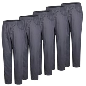 Pantalones sanitarios unisex con cintura elástica - Pack 5