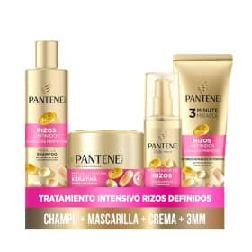 Kit Pantene Rizos Definidos - Champú, Mascarilla, Acondicionador, Moldeador de Rizos y Más