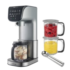 Ufesa Gelatella - Heladera Multifunción con Motor Brushless, 1.4L, 11 Programas y Pantalla Táctil | Helados, Smoothies y Batidos | Tecnología CreamPulse | Incluye 2 Tarrinas Tritan