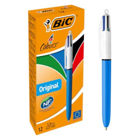 Bolígrafos BIC 4 Colores Original Medium - Caja x12 (Multicolor)