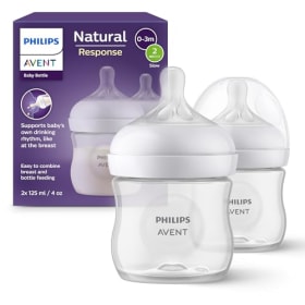 Philips Avent Biberón Natural Response SCY900/02 - 2 unidades de 125 ml para recién nacidos (0+ meses) - Sin BPA
