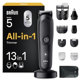 Braun Recortadora Todo en Uno Series 5 AIO5565 - Kit de Styling 13 en 1 para Barba, Pelo, Orejas, Nariz y Cuerpo