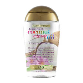 OGX Coconut Miracle Oil Extra Strength Penetrating Oil (100 ml) - Aceite Anti Frizz para Pelo Seco y Dañado con Aceite de Coco y Esencia de Tiaré