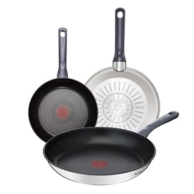 Tefal Daily Cook - Juego de Sartenes de 24/26/30 cm | Antiadherente Titanio | Inducción | Thermo-signal | Apto Lavavajillas