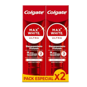 COLGATE Max White Ultra Active Foam - Pasta de Dientes Blanqueadora con Flúor (50ml) | Elimina Manchas Profundas y Dientes más Blancos en 3 Días*