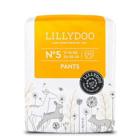 Pañales Braguita Lillydoo Talla 5 (11+ kg) - 22 Unidades | Suaves, Sin Perfumes y Dermatológicamente Testados