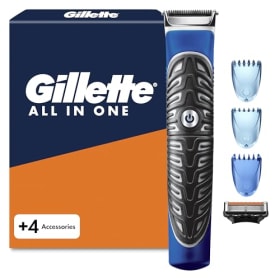 Gillette Recortadora Todo en 1: Precisión para Rostro y Cuerpo - Cortapelos 4 en 1 con 3 Peines y Recambio Proglide