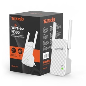 Tenda A9 N300 Repetidor de Red WiFi - Extensor de Cobertura Inalámbrico (300Mbps, 2 Antenas Externas, +200m de Alcance, Compatible con Routers ADSL/Fibra)