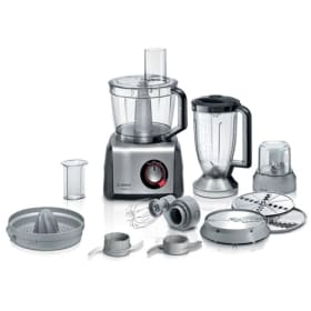 Bosch MultiTalent 8 - Procesador de alimentos de 1250 W con 8 funciones y accesorios de acero inoxidable (MC812M844)