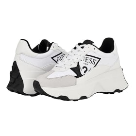 Guess Calebb - Zapatillas Mujer en Blanco y Negro | Talla 38.5 EU