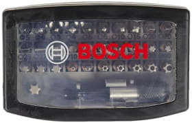 Bosch Professional Set de 32 unidades Punta de atornillar Extra Hard - Para atornilladores y taladros rotativos