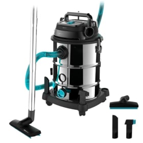 Cecotec Aspirador de Sólidos y Líquidos Conga Rockstar Wet & Dry Steel Neo Pro 30L - 1600W, 23kPa, Drenado, Doble Filtrado, Estructura Metálica